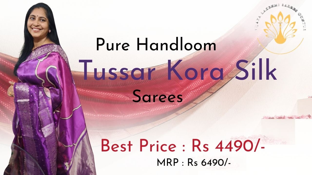 pure Tussar Kora Silk Saree | #viral #trending #best #fashion #youtube #viralvideos #tussarsilk
