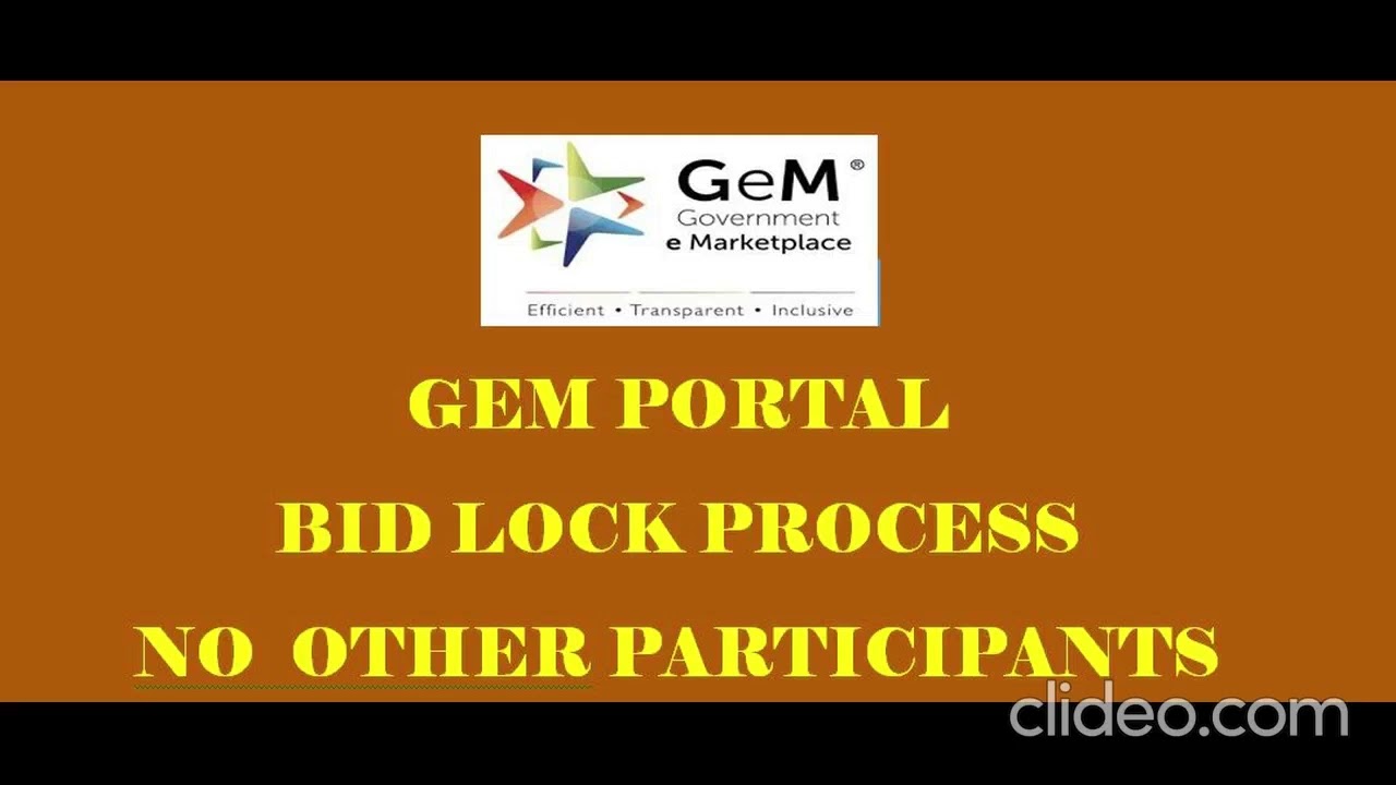 GEM L1 TRICK /BID LOCKING TRICK No other Participants CONTACT: 8058287162