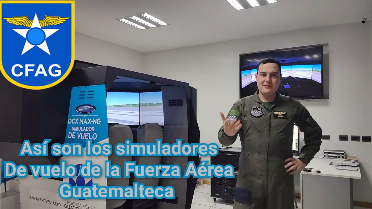 ESTOS SON LOS SIMULADORES DE VUELO QUE USA LA FUERZA AÉREA GUATEMALTECA.