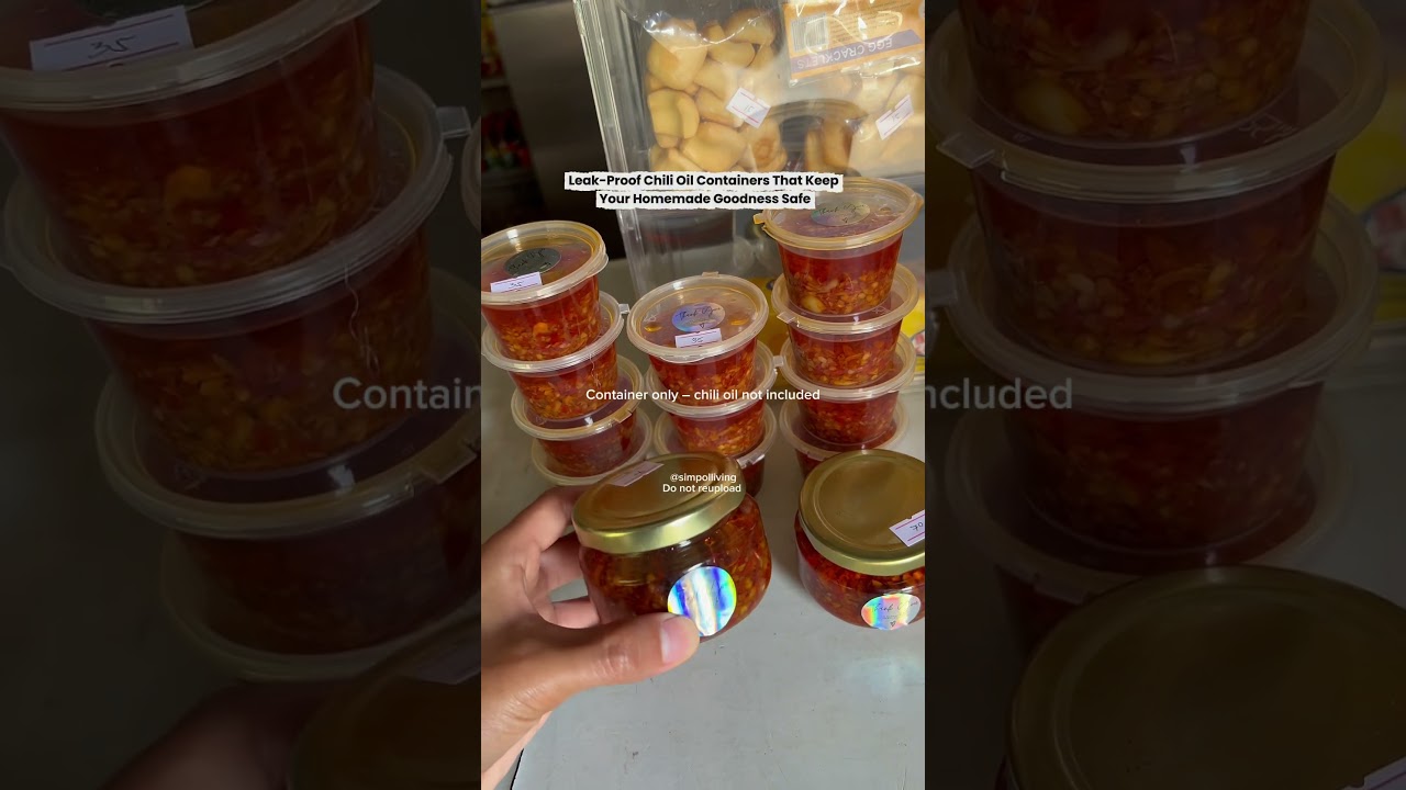 The Best Leak-Proof Chili Oil Container for Your Homemade Creations | chili oil food container