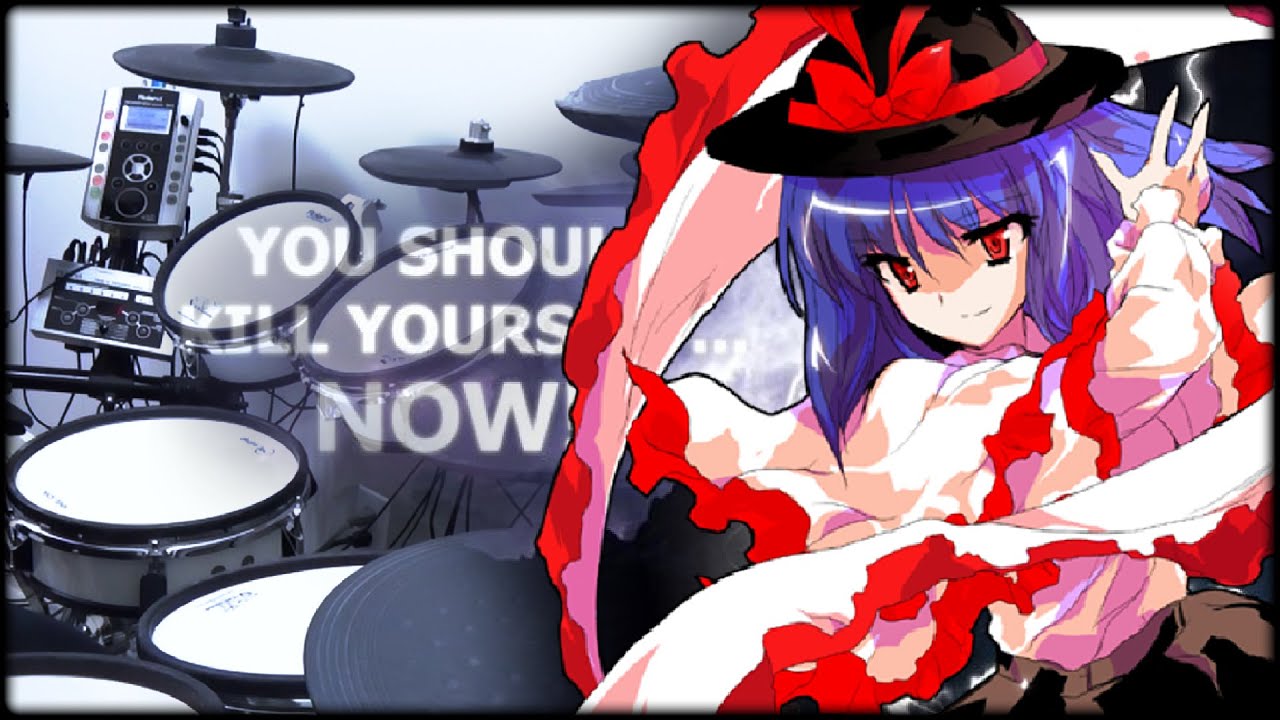 【東方 SWR OST】Crimson in the Black Sea ~ Legendary Fish 【Drum Cover】