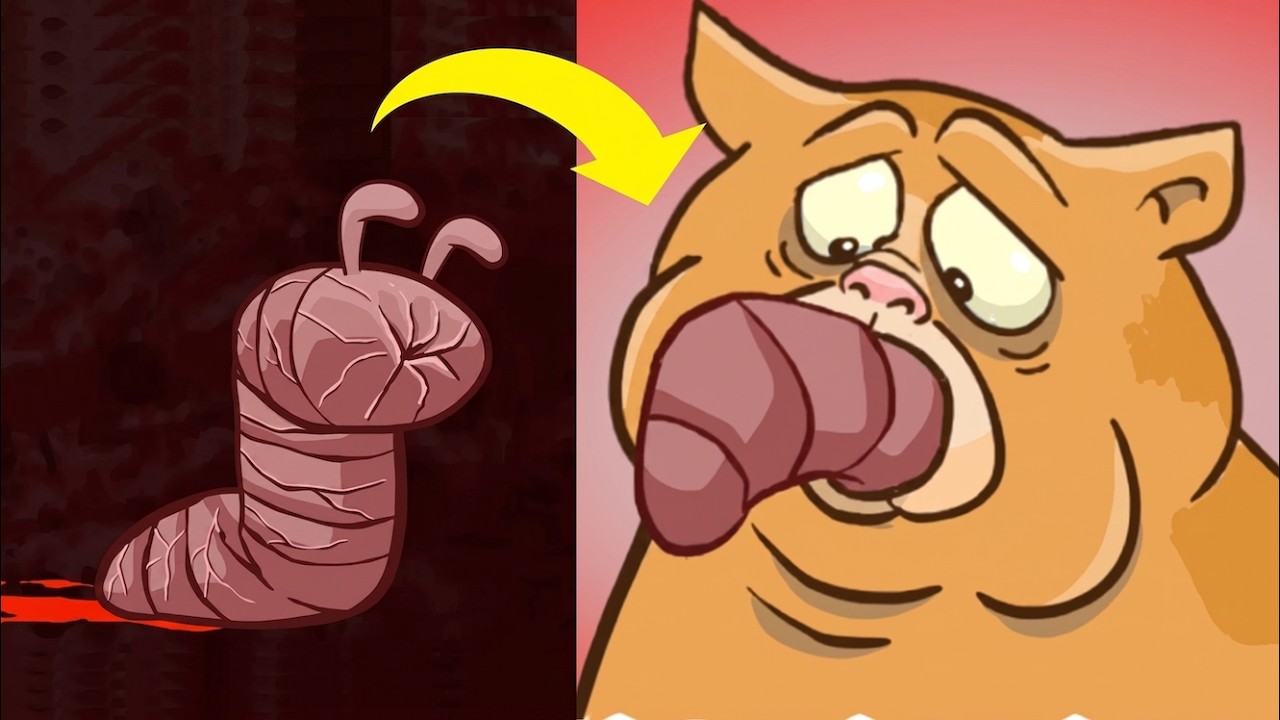 デカい寄生虫を食べてみた！The Visitor: Kitty Cat Carnage