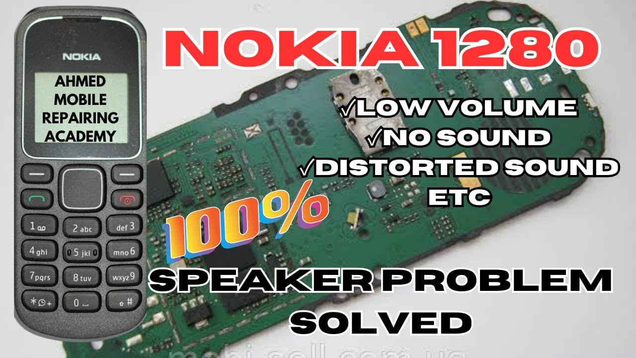NOKIA 1280 EAR SPEAKER/RINGER PROBLEM/100 SOLVED/JUMPER SOLUTION | LOW SOUND SOLUTION | AHMAD MOBILE