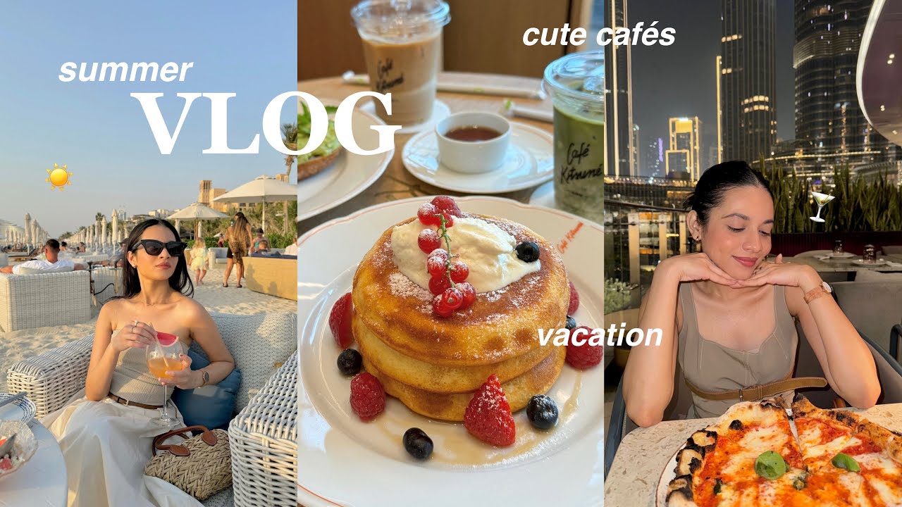 Летний видеоблог | путешествия, походы по кафе, день на пляже 🌤️🍵🍓 | Дубайские дневники