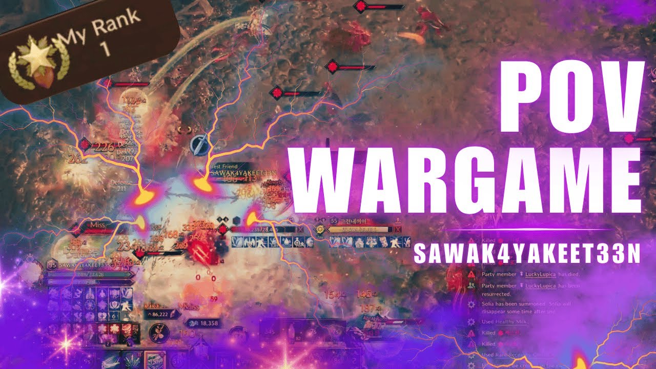 Throne & liberty | WARGAME Lucky VS 광견 - SNS & Cordy Crossbow | SAWAKAYAKEET33N