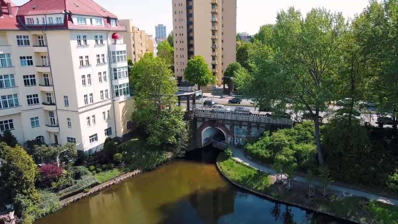 Lietzensee Tranquility: Aerial Journey in Berlin's Charming Charlottenburg