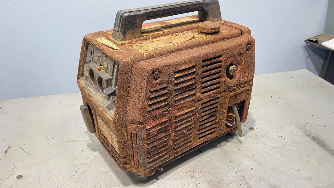 Restoration HONDA-Generator old Japan 1k.USD on Yacht (Restoration Full )