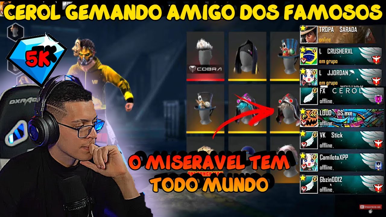 💎CEROL GEMANDO INSCRITO MUITO HUMILDE/ ELE TINHA ALGO INACREDITAVEL NA CONTA E O CEROL NÃO ACREDITOU