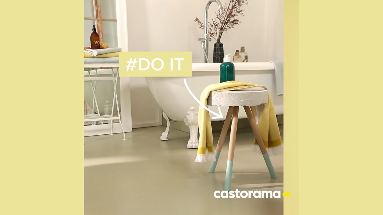 DIY : fabriquer un tabouret en béton - Castorama