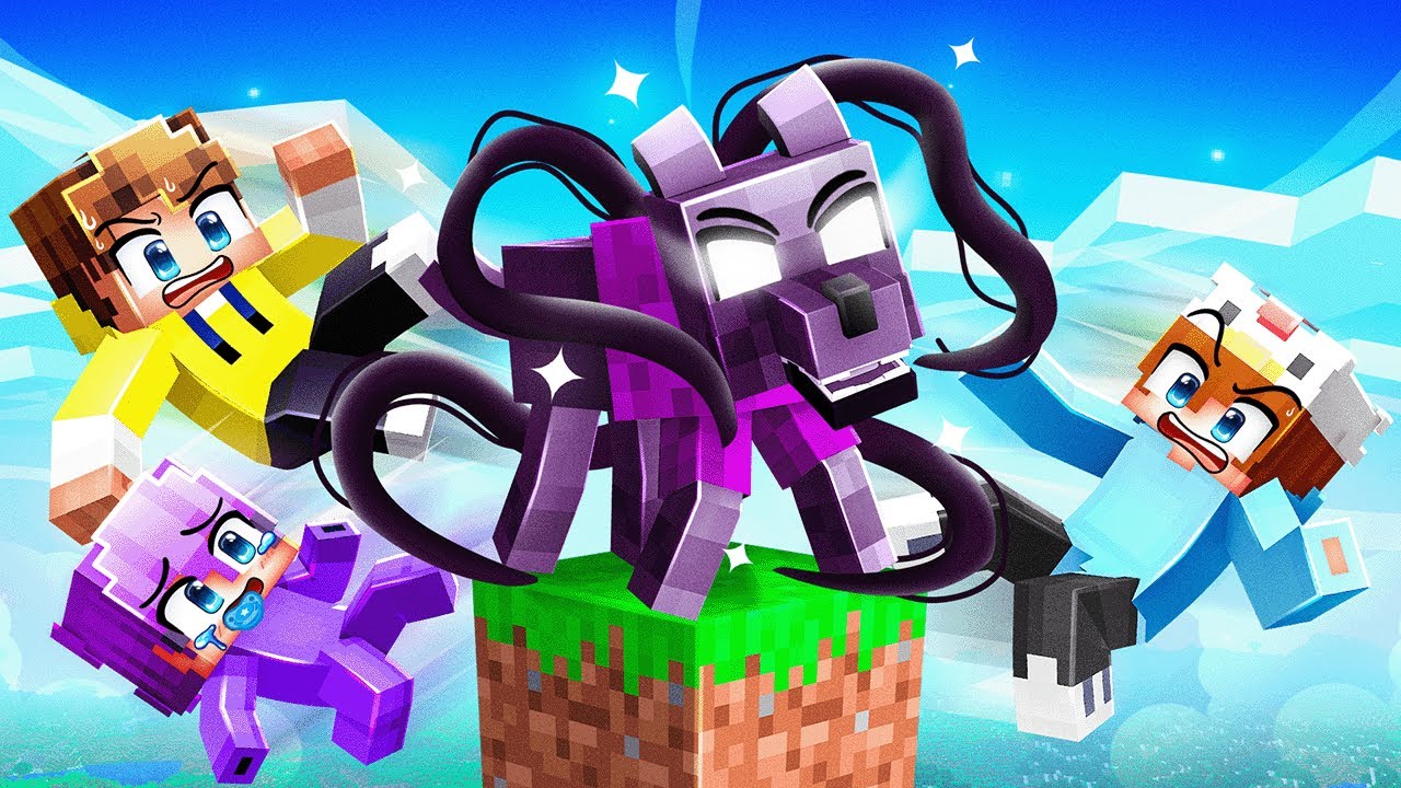 I Became a DARK DOG on One Block in Minecraft!