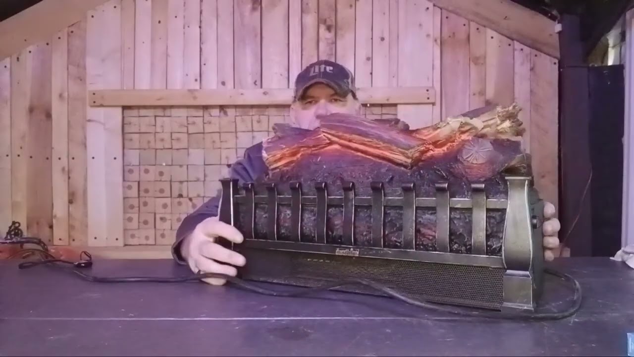 DURAFLAME Electric Fire Logs with Heater, 10 out of 10.