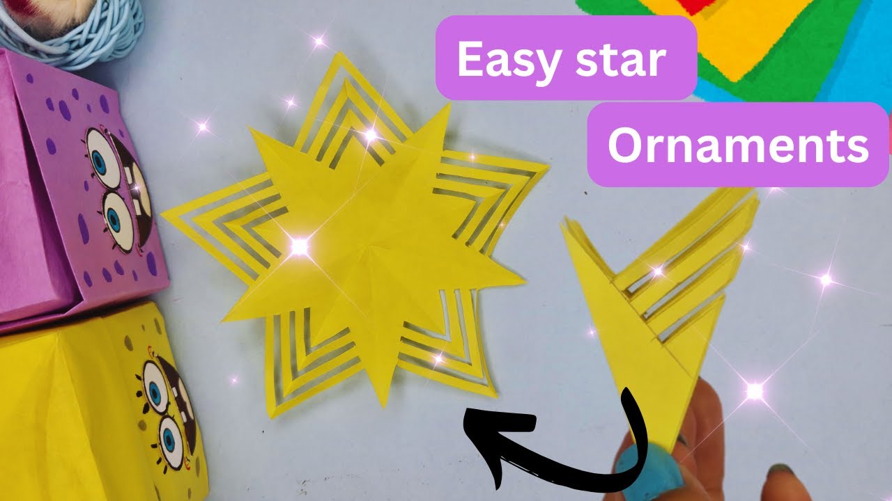 How to make simple & easy paper star | DIY Paper Craft Ideas, Videos & Tutorials.