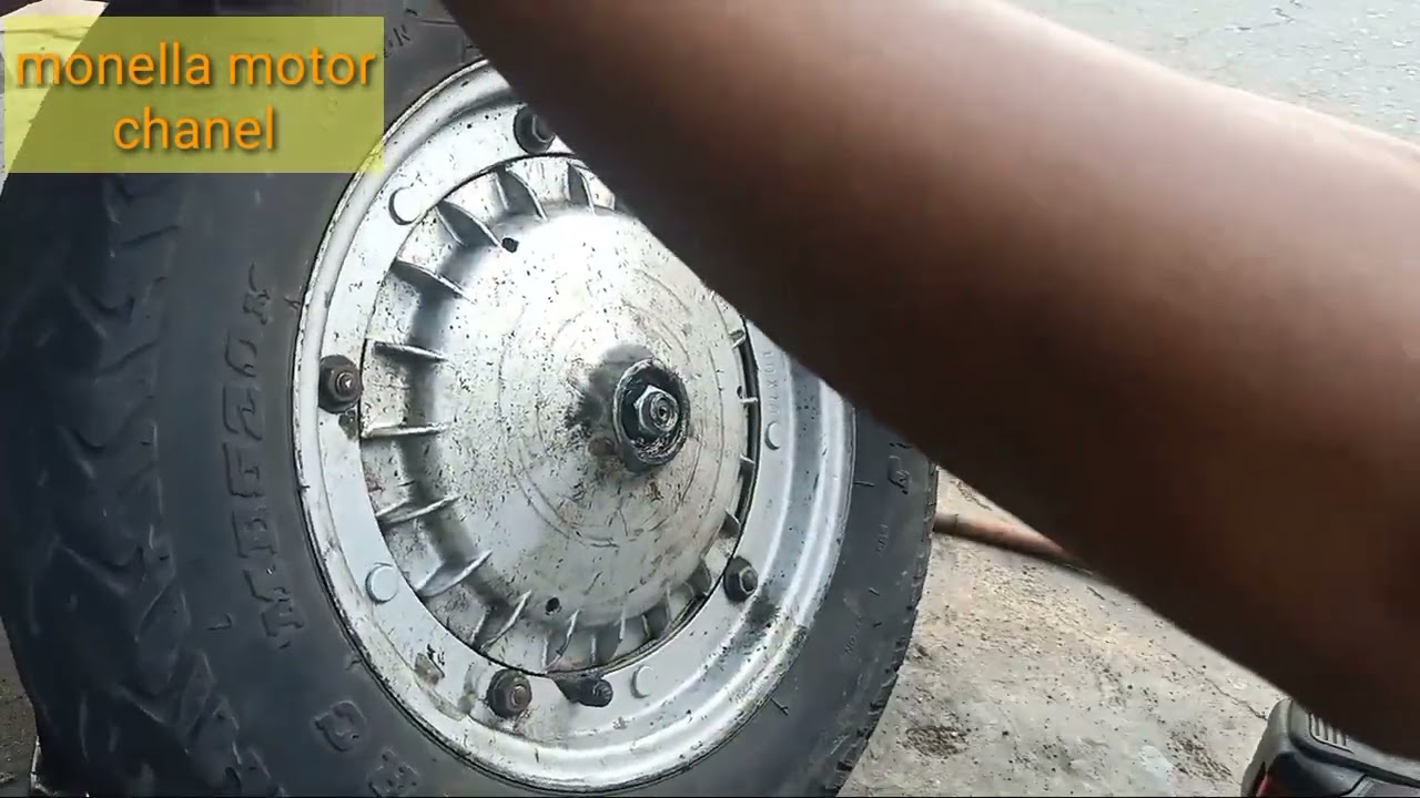 Ganti as roda depan Vespa PX tanpa bongkar sofbreker