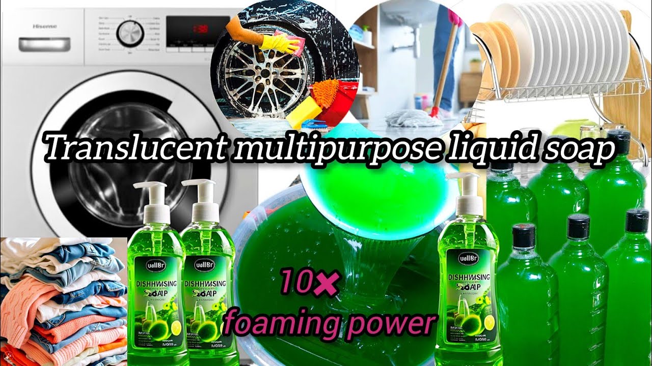 How to Make High-Quality Translucent Multi-Purpose Liquid Soap/At Home