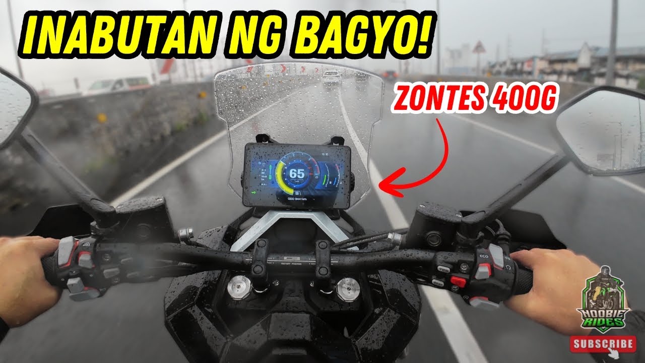 Balik na ZONTES 400G, Inabutan pa ng BAGYO! 🌧