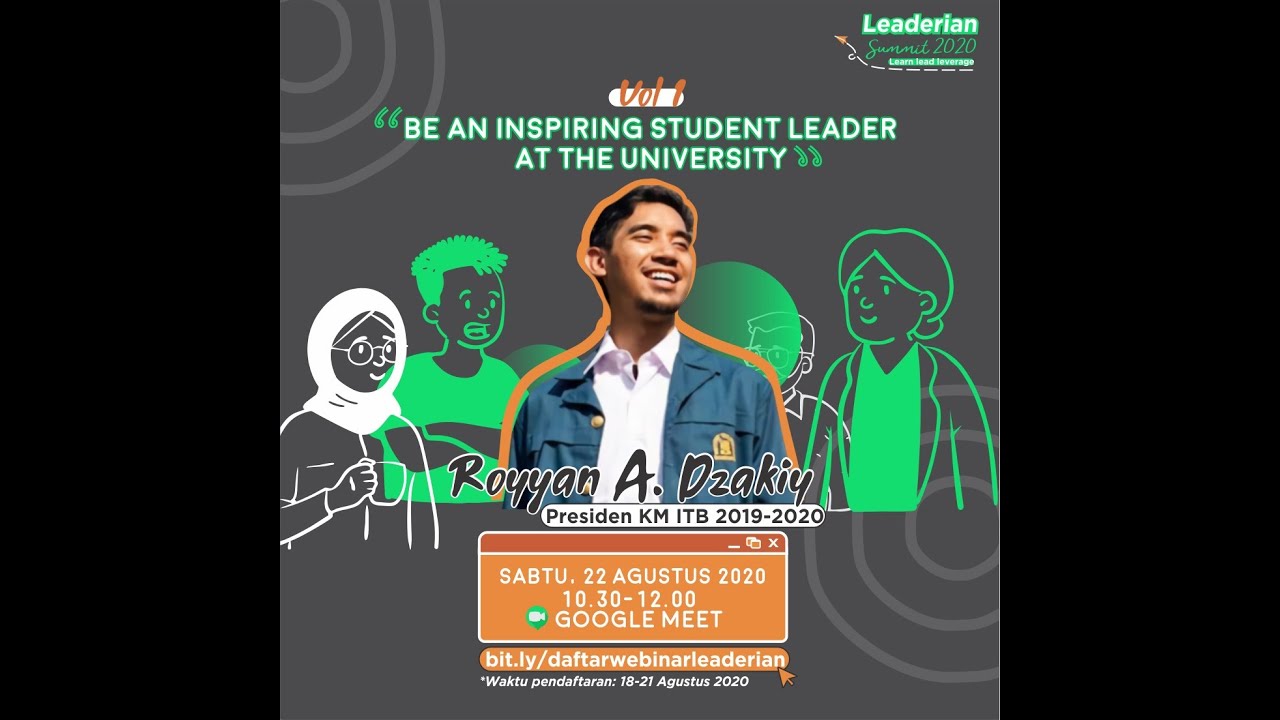 Leaderian Summit 2020 Vol. 1 Royyan A. Dzakiy (Presiden KM ITB 2019-2020)