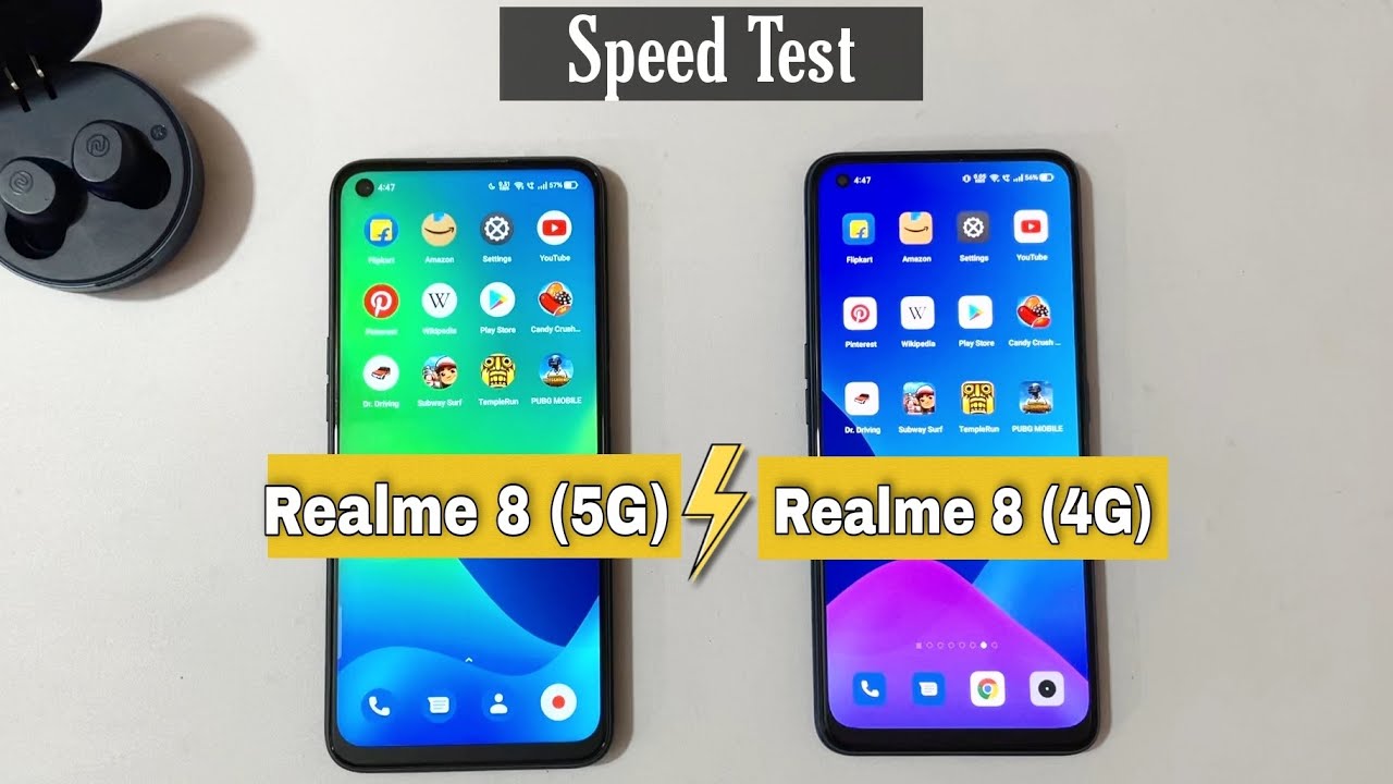 Realme 8 vs Realme 8 5g Speed Test