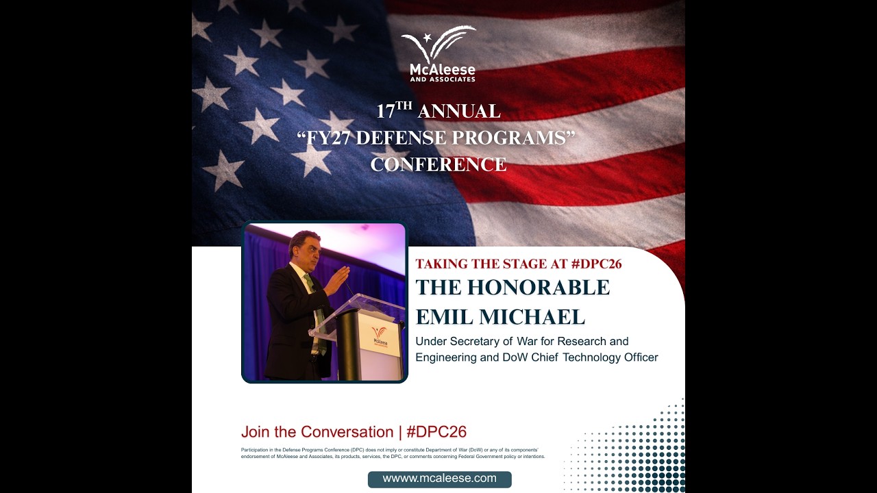 The Honorable Emil Michael l @OUSWRE and @deptofwar Chief Technology Officer l McAleese #DPC26