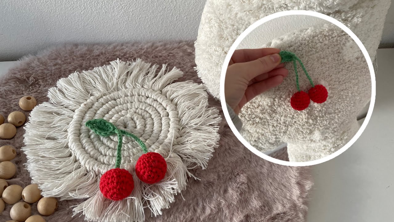 Kirsche häkeln 🍒 einfache Häkelanleitung | Marycrochet