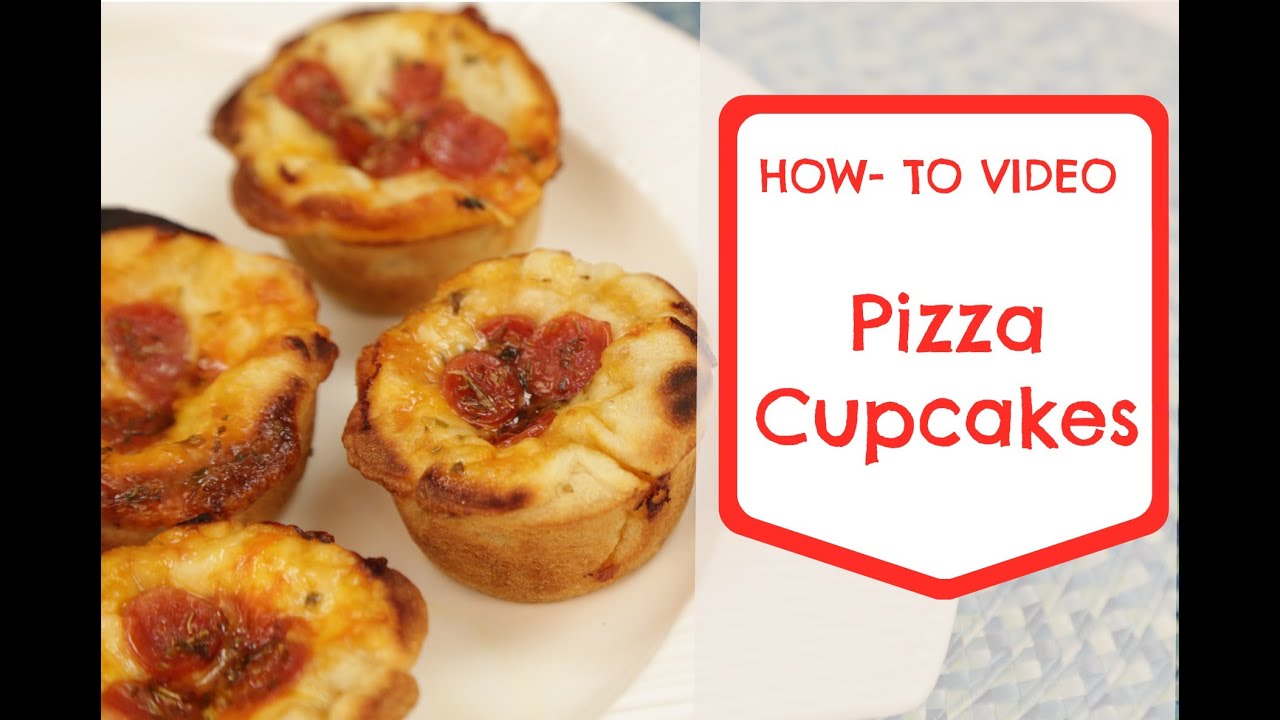 Easy Back to School Pizza Cupcake Recipe made in your Cupcake Maker