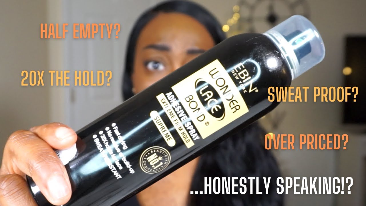20X THE HOLD THEY SAID! EBIN WONDER LACE BOND SPRAY. Worth the hype? honest review! CARMELIA_X