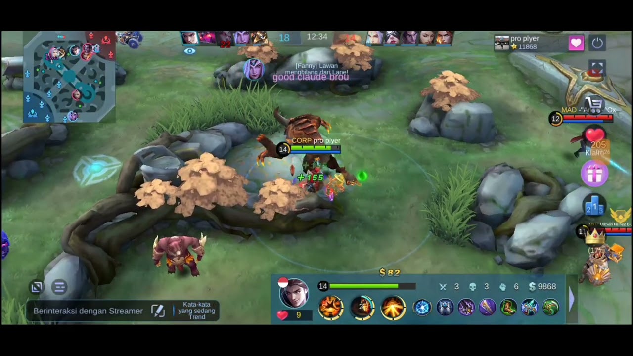 GAMEPLAY PRO PLAYER MLBB CLAUDE BY pro plyer - GAMEPLAY PRO PLAYER MLBB - MOBILE LEGENDS🔥🔥