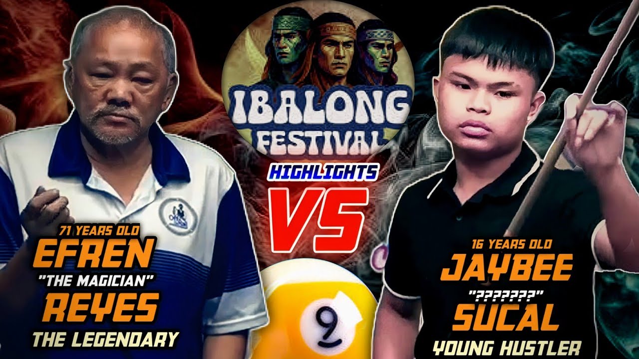 Efren “The Magician” REYES vs Young Hustler Jaybee SUCAL | International 9-Ball Exhibition Clash