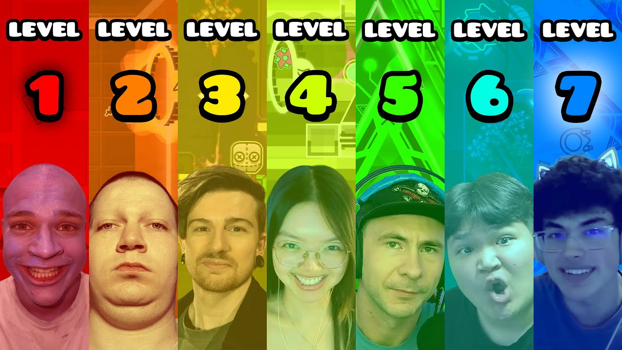 7 уровней игрока Geometry Dash
