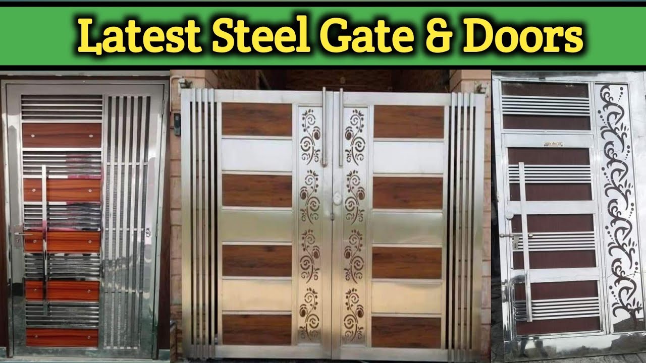 Best Steel gate design for home/ Top 100 (SS) Stainless Steel Gate Design For Home In India 2025