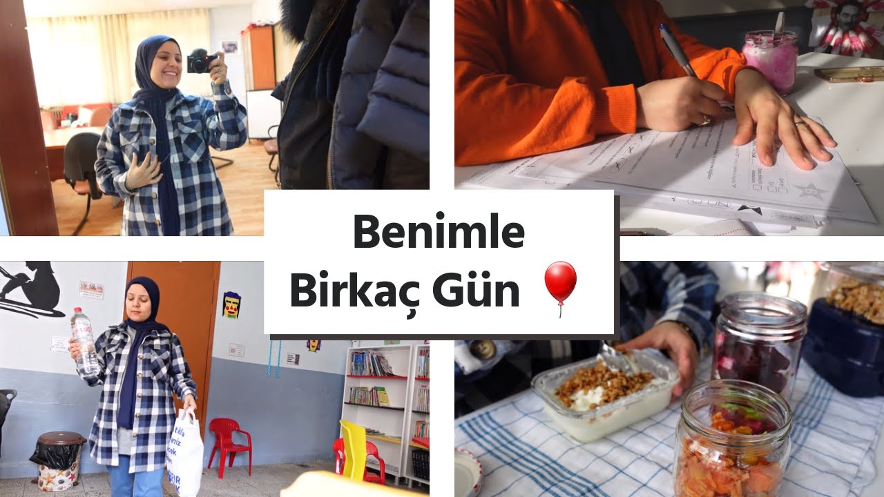 Hamilelik Nasıl Gidiyor🤰Okulda Neler Yiyorum|Benimle Birkaç Gün|VLOG