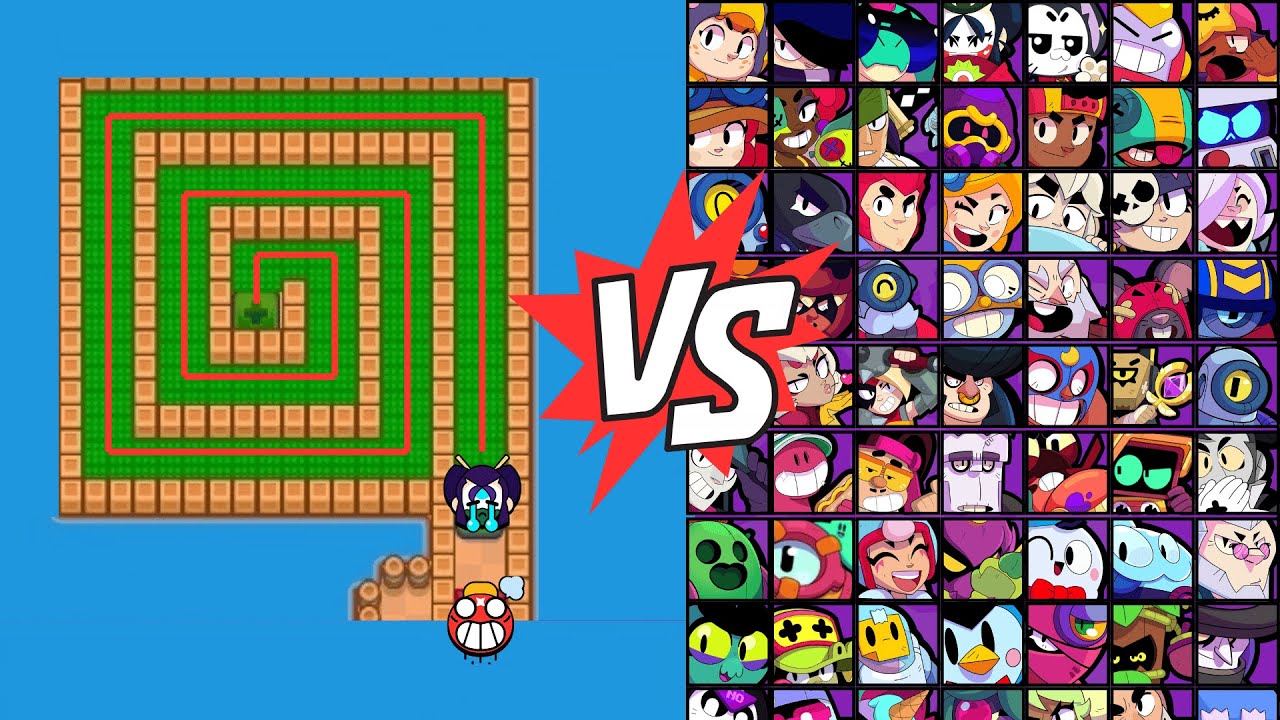 WHO CAN BREAK OUT OF TICK'S LABYRINTH? | 94 BRAWLERS | WITH SUPERS, STAR POWERS, AND GADGETS!
