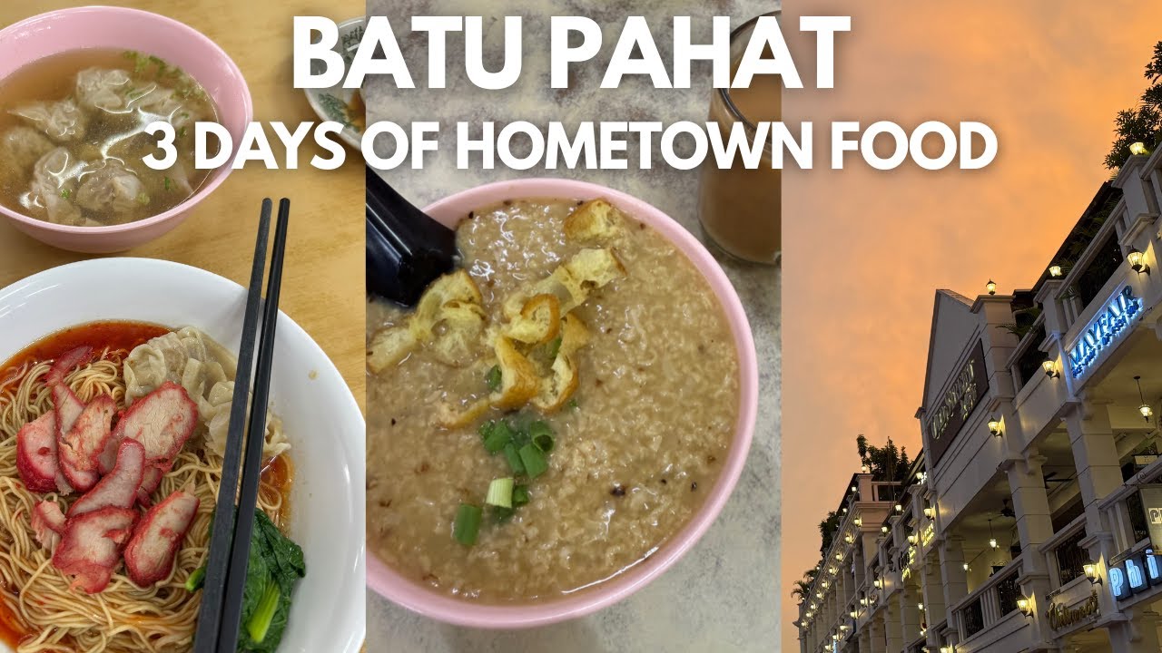 3 Days in Batu Pahat, Johor | Wan tan mee, breakfast mee, porridge & Japanese Food | Vlog