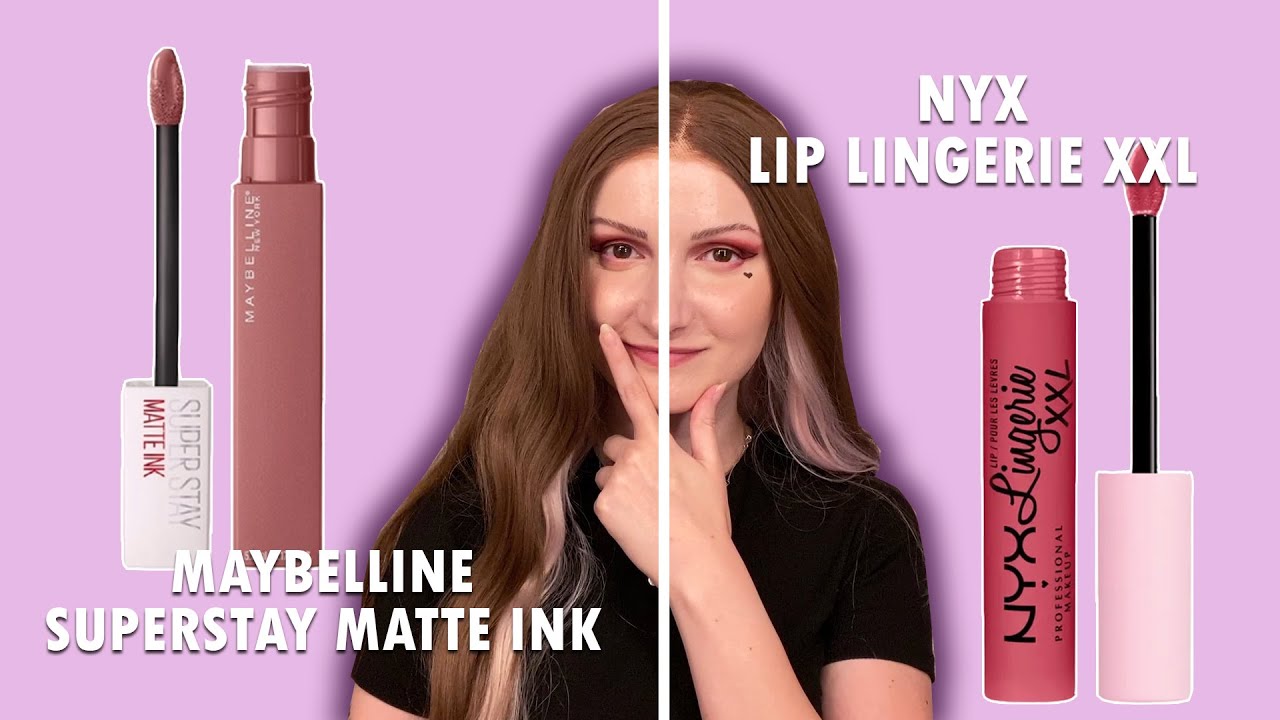 Nyx Lingerie XXL vs. Maybelline Superstay Matte Ink Wear Test