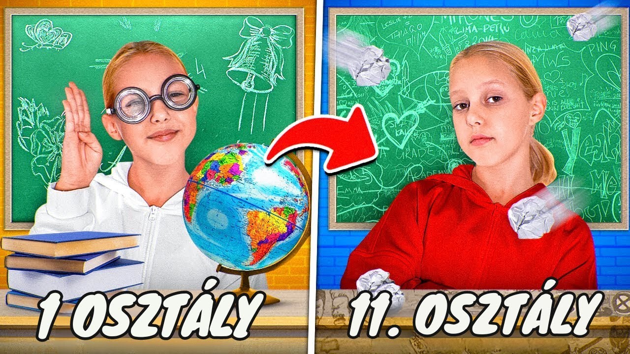 Az 1. OSZTÁLYTÓL a 11. OSZTÁLYIG 24 óra alatt! Iskolai történetek