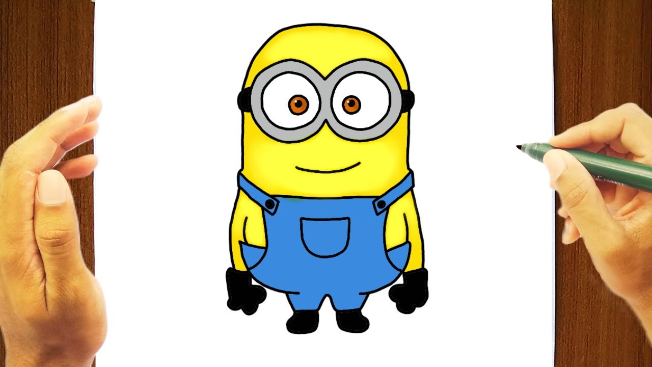 CÓMO DIBUJAR UN MINION FÁCIL PASO A PASO