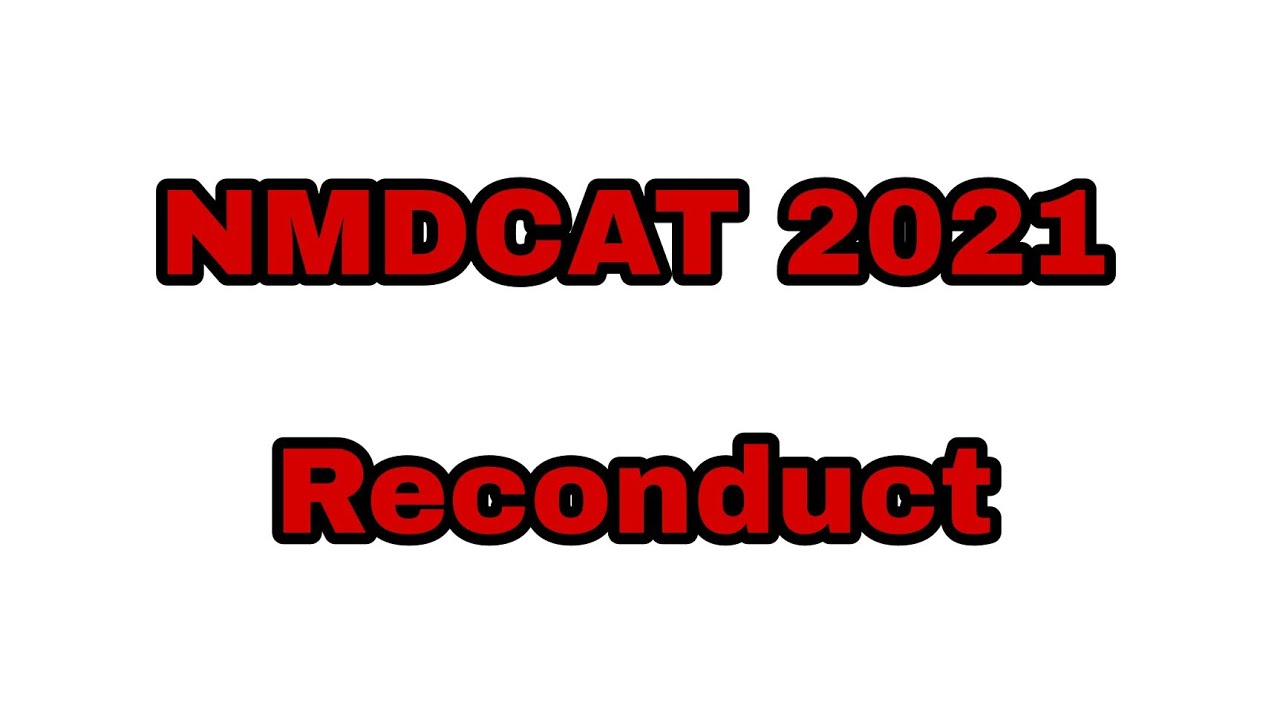 Nmdcat 2021 reconduct