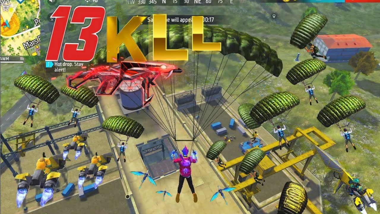 13Kills 💪 MP40 99% Headshot Rate ⚡| single Vs Single 🪂[ Full Gameplay ] Intel i7 💻 FreeFire 