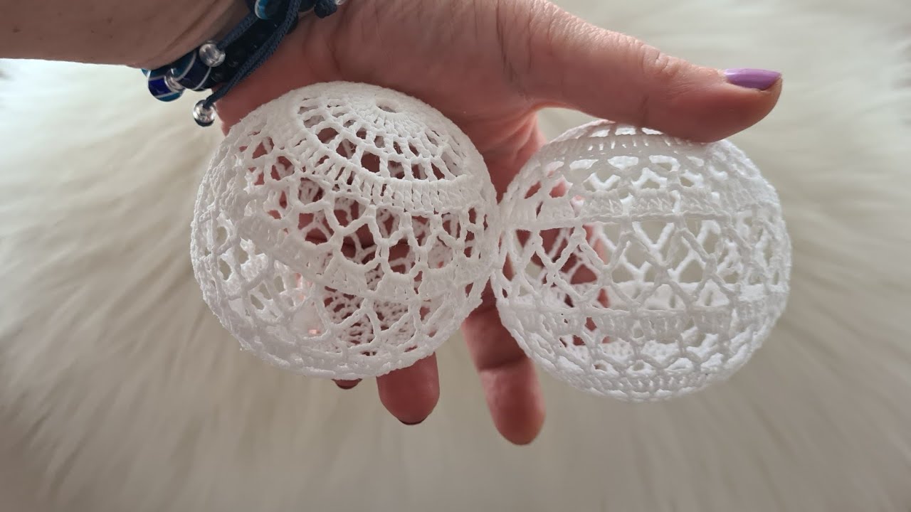 Szydełkowa bombka wzór nr 7 crochet  christmas ball patern 7
