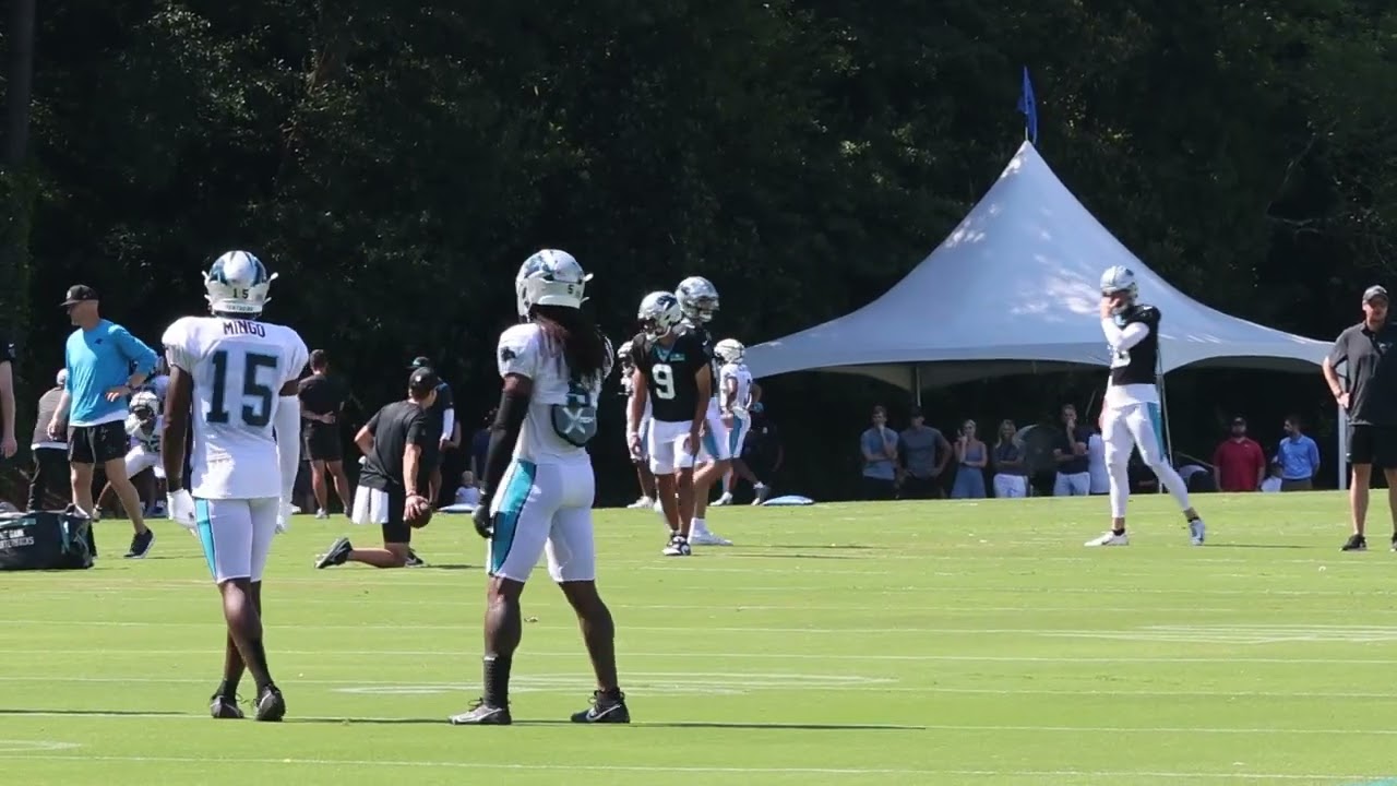 Bryce Young First Padded Practice: Panthers Highlights Video Day 4