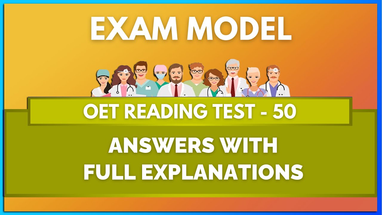OET READING TEST - 50 | MIHIRAA