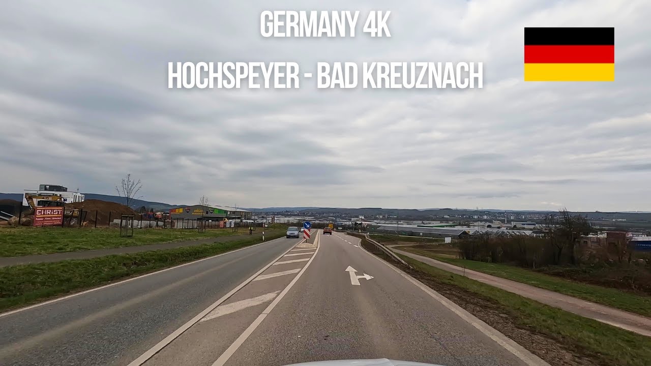 Driving in Germany in Rheinland Pfalz Hochspeyer to Bad Kreuznach