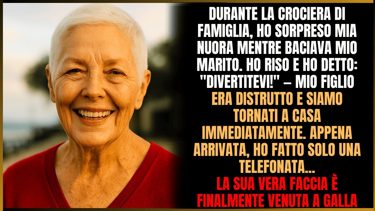 Ho sorpreso mia nuora a baciarsi con mio marito. Ho riso e ho detto: 