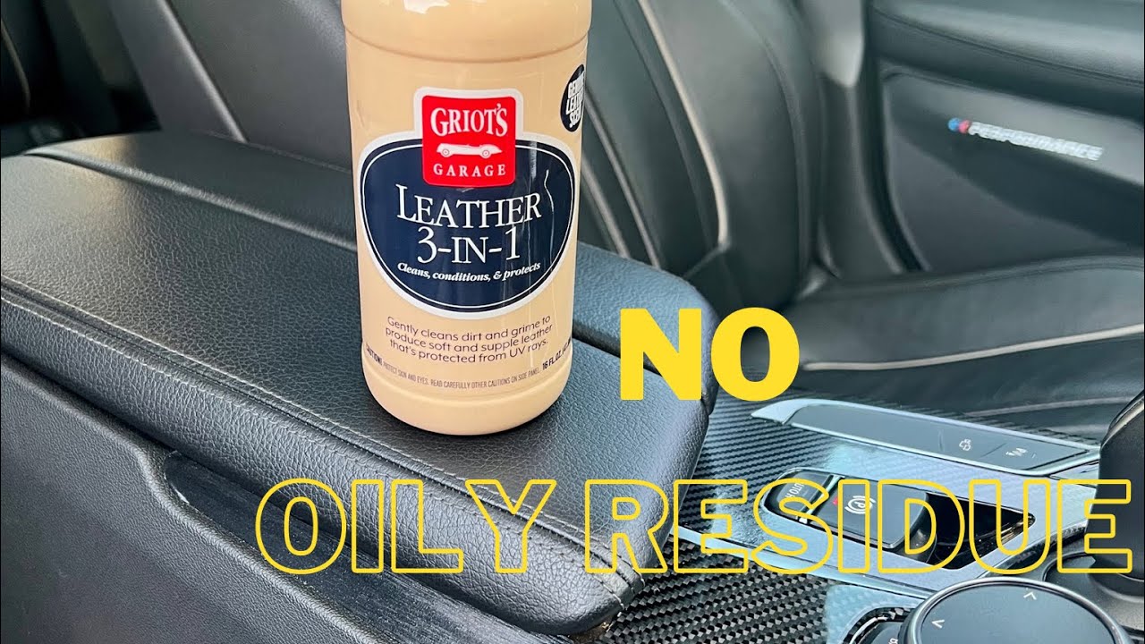 The best Leather Cleaner / Conditioner I’ve used: Griot’s 3 in 1 Leather Cleaner Conditioner
