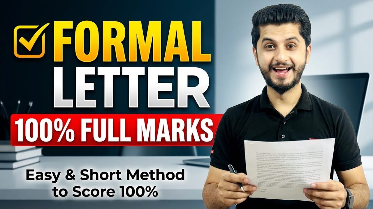 ✅ Formal Letter Writing Trick for Full Marks ✍️ | Easy & Short Method to Score 100%