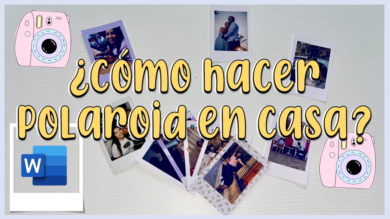 como hacer fotos Polaroid en word // plantilla