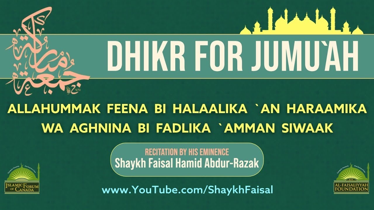 Special Jumu`ah Dhikr Majlis Program – 11th Day of Sha`ban/ January-30-2026