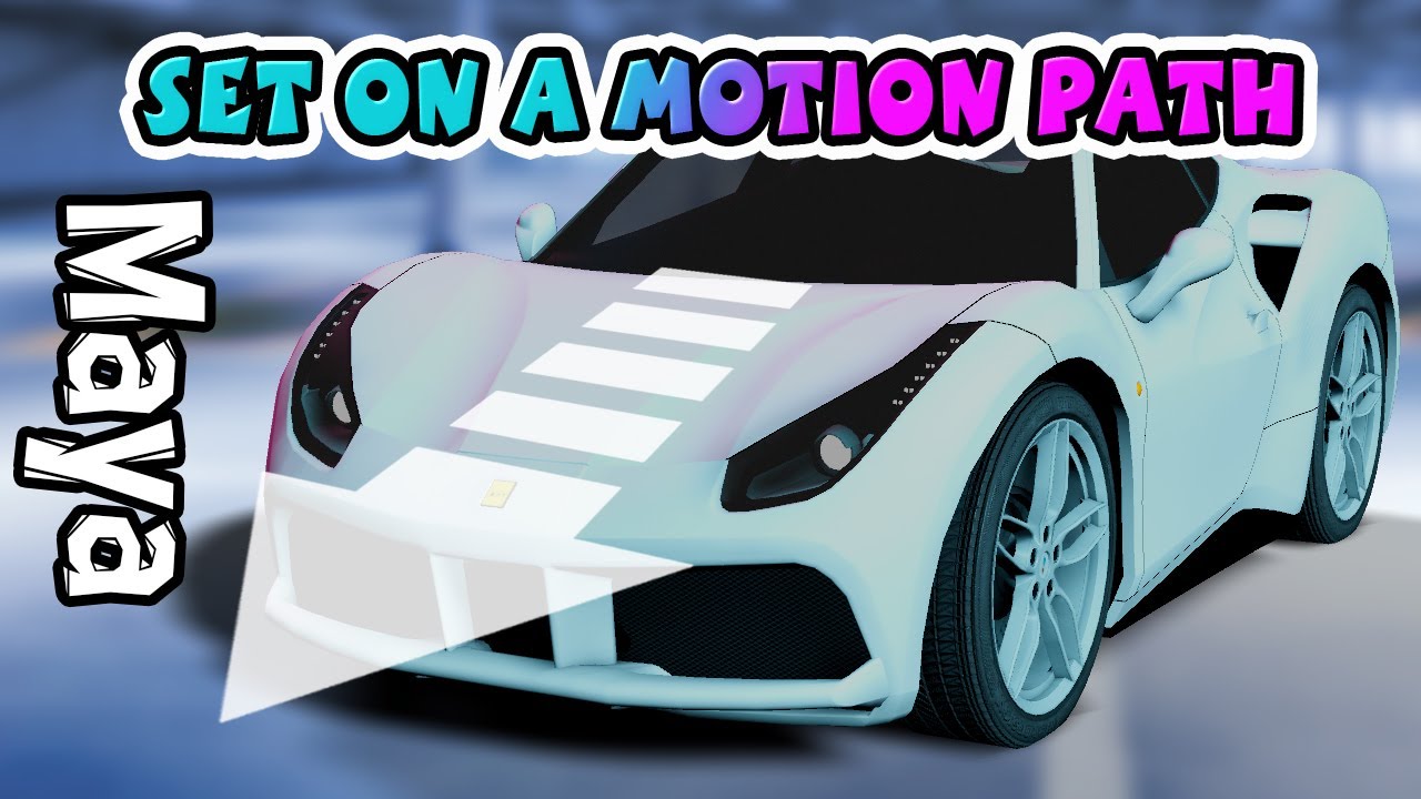 Set Any Car on a Motion Path in Maya (Animated Wheels)