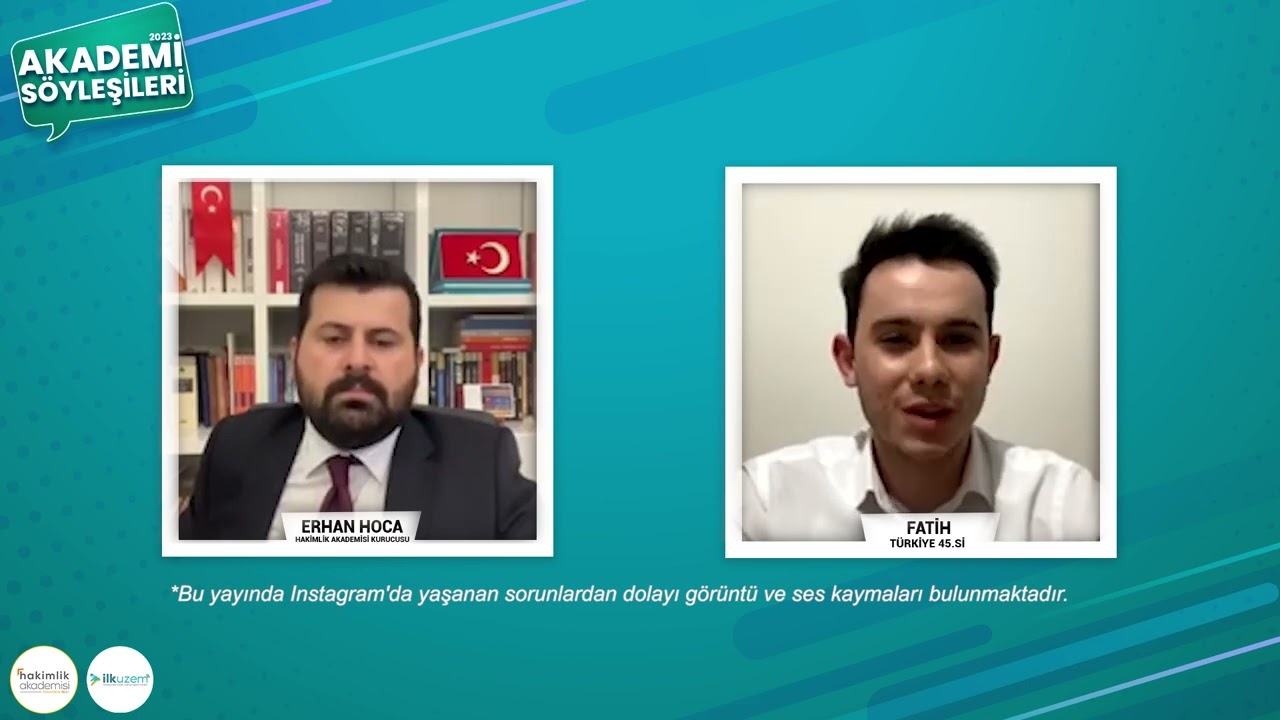2022 Hakimlik Sınavı Türkiye 45.si ile Soru Cevap