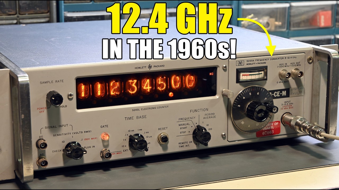 Naprawa wtyczki HP 5255A, licznik częstotliwości 5245L wkracza na terytorium mikrofal 3-12,4 GHz