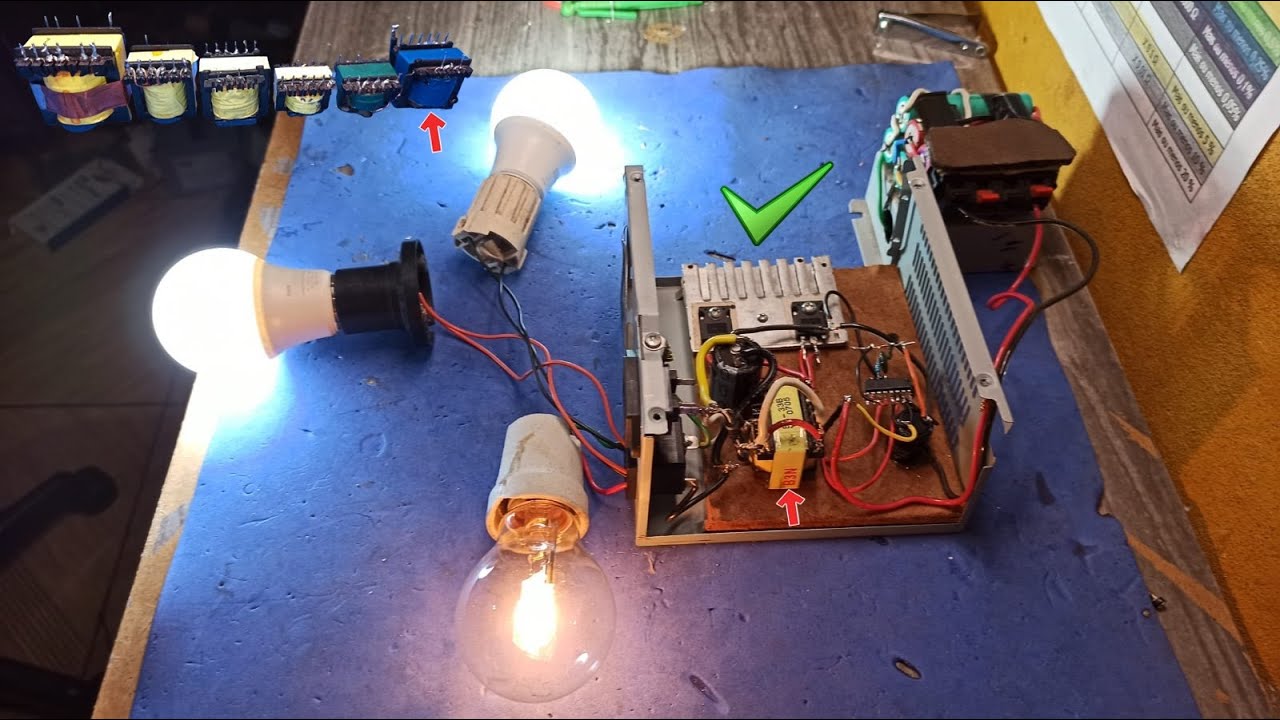 Faça um Inversor Monstruoso Com SG3525 e Transformador de Ferrite